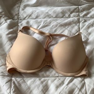 NWOT VS pink wear everyday t back front close push up bra